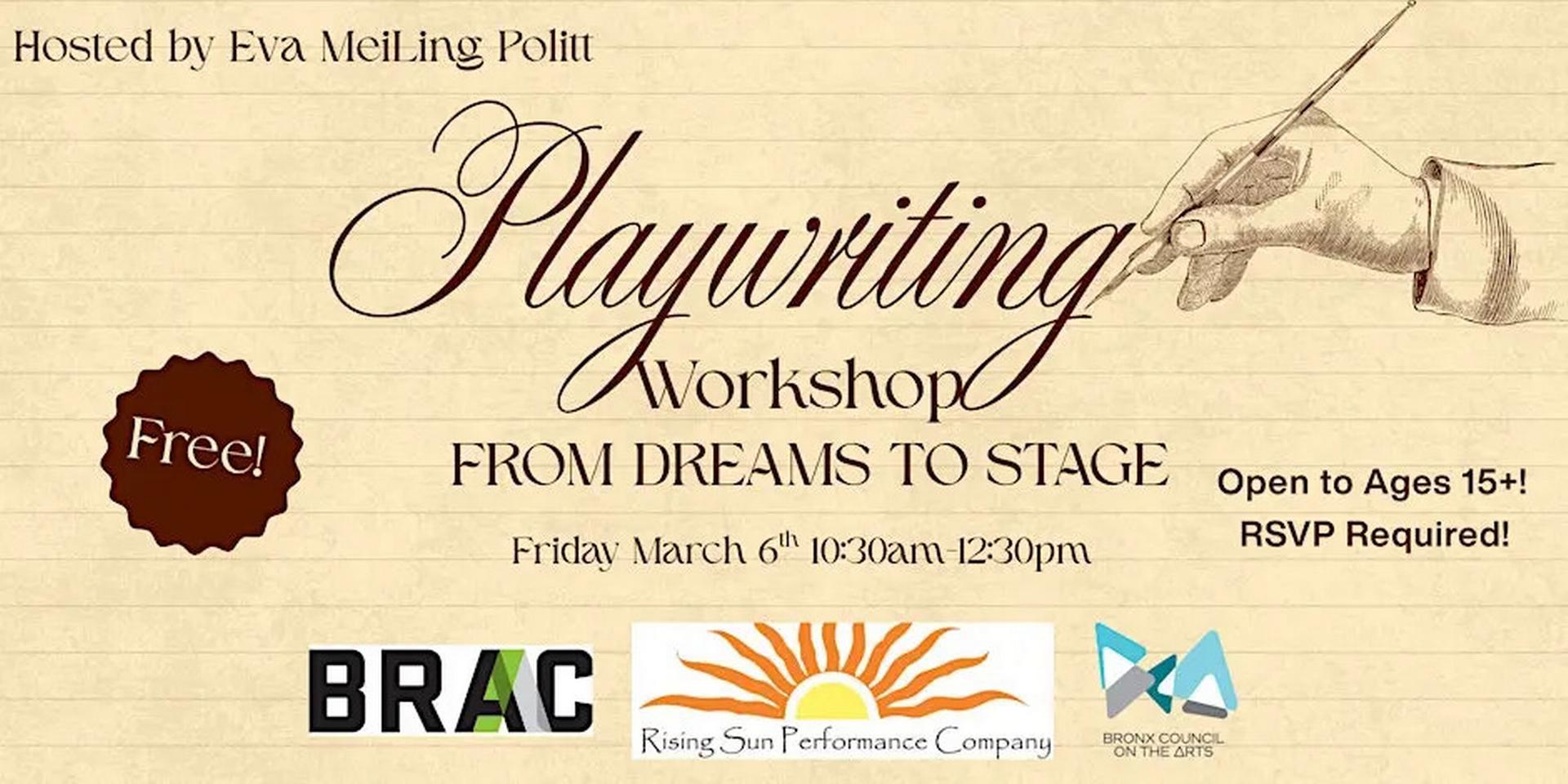 From Dreams to Stage: Playwriting Workshop